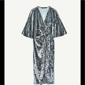 Women’s Crossover Velvet Dress